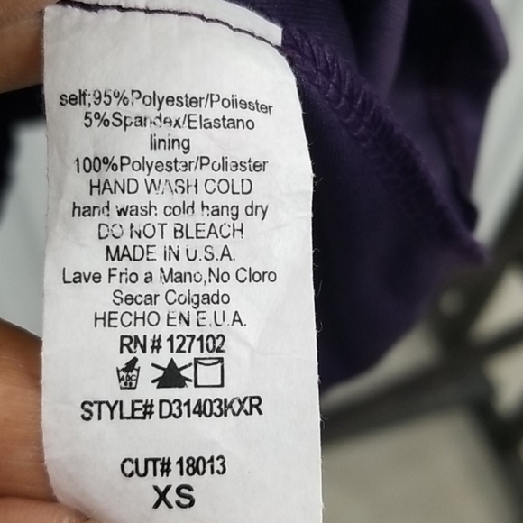 Plum Fashion Nova long sleeved short v-neck dress - Picture 7 of 8